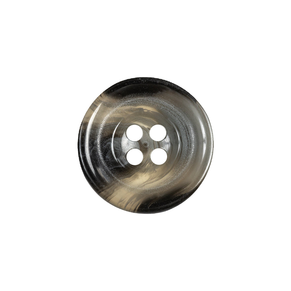Charcoal and Dove Gray Translucent Swirl 4-Hole Shallow Plate Button - 32L/20mm - Joann Fabrics