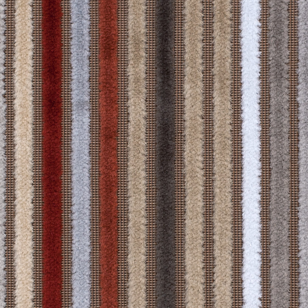 Beige and Rust Striped Velvet - Joann Fabrics