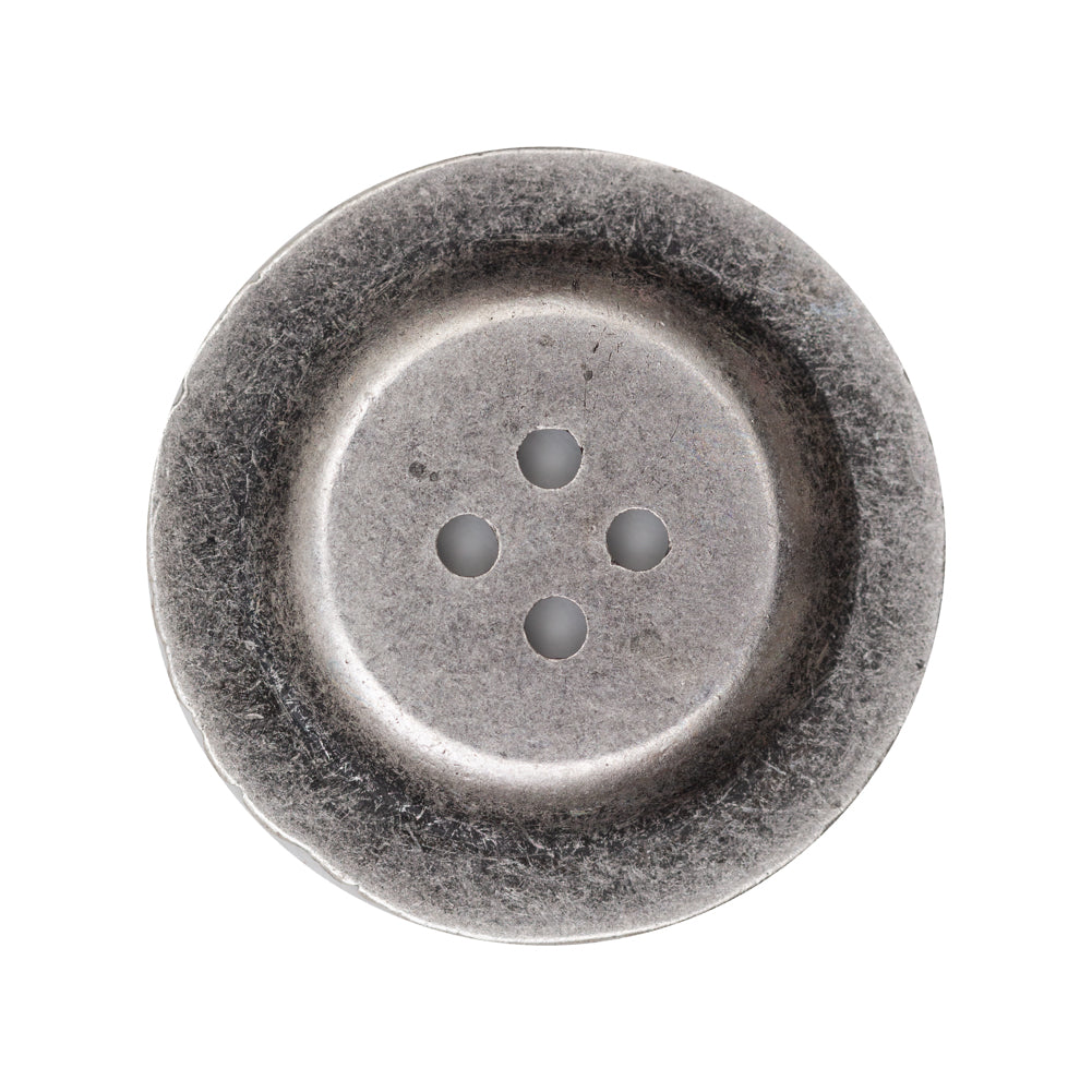 Italian Antique Silver Ornate Metal Zamac Button - 44L/28mm - Joann Fabrics