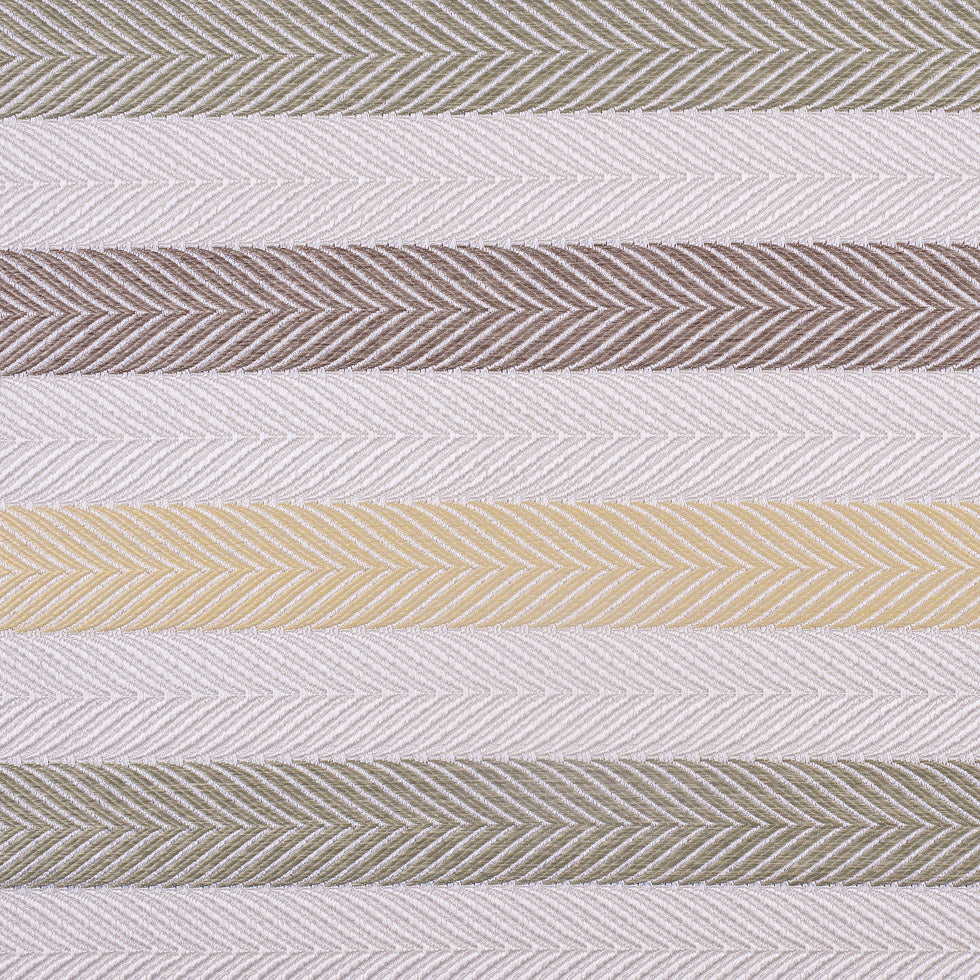Ivory, Yellow and Green Herringbone Stripes Poly Brocade - Joann Fabrics