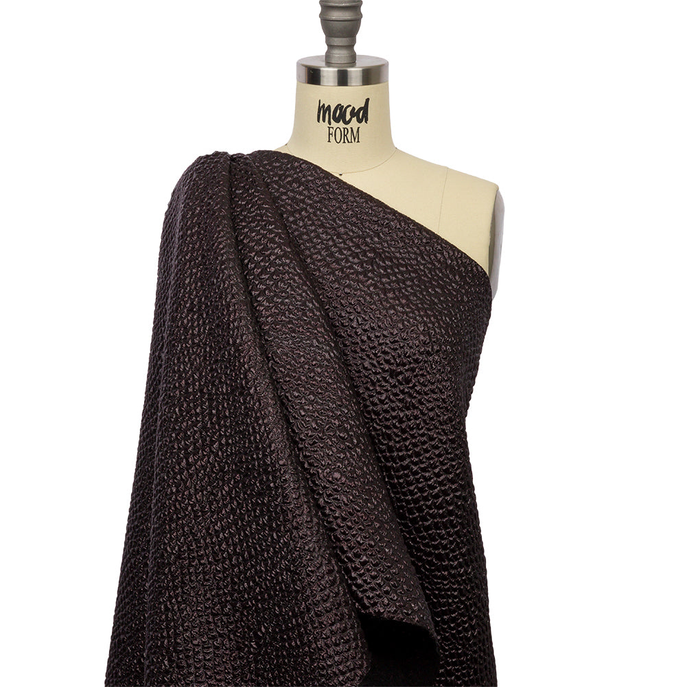 Metallic Dark Chocolate Dimensional Scallops Brocade - Joann Fabrics