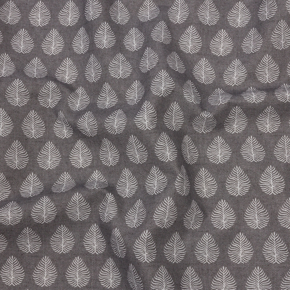 Cotton Canvas Print - Smoke Leaves - British Imported - Joann Fabrics