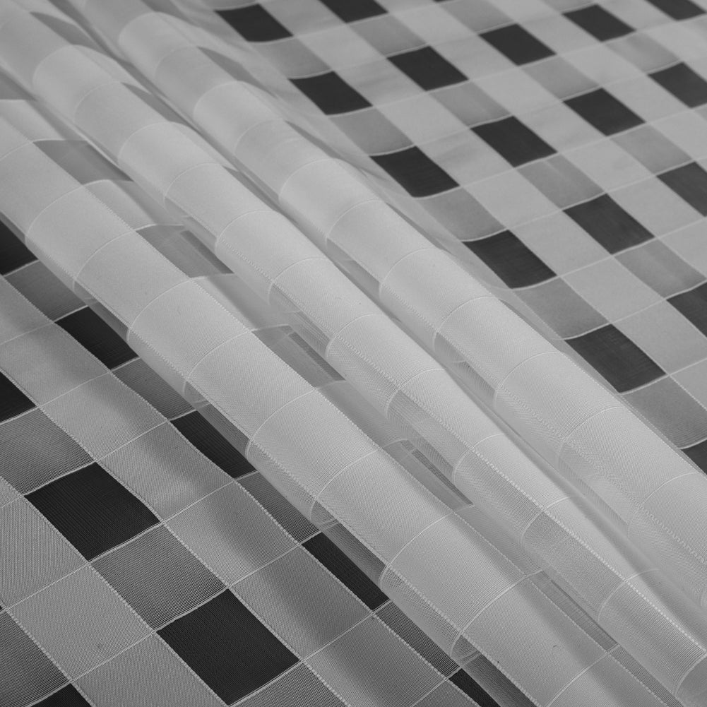 Italian White Checkered Organza - Joann Fabrics