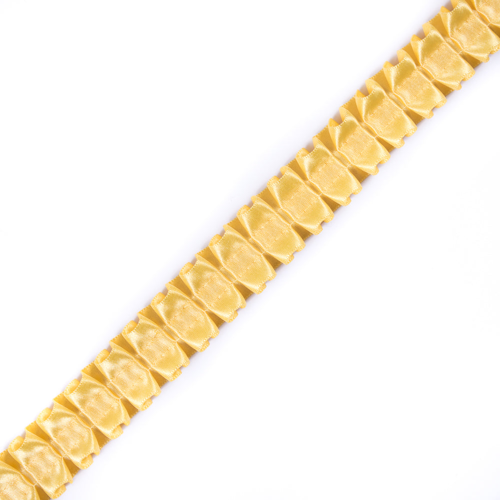 Italian Yellow Box Pleated Trimming - 1