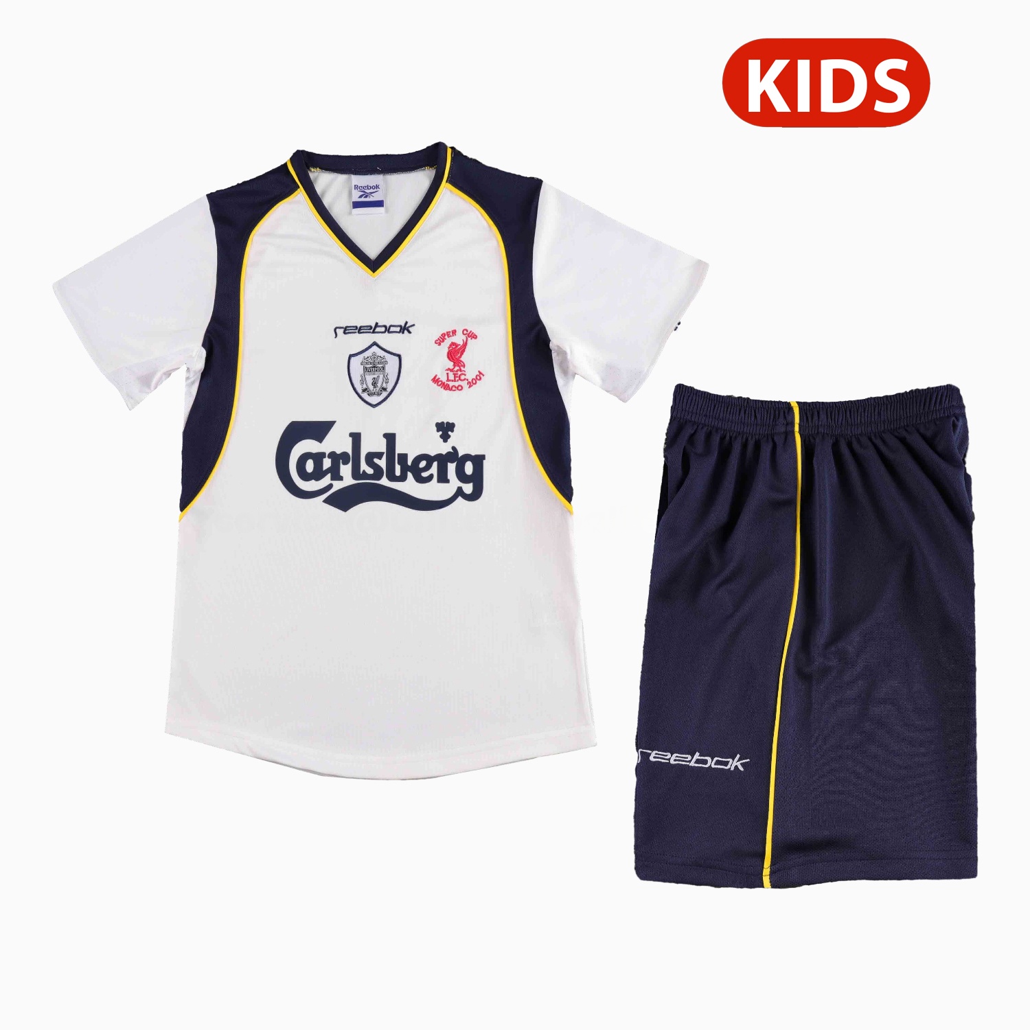 Retro Liver.pool 2001-02 Away Kids Kit - UnitedFutballJersey