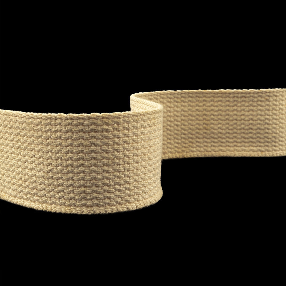 Beige Heavyweight Cotton Webbing - 2