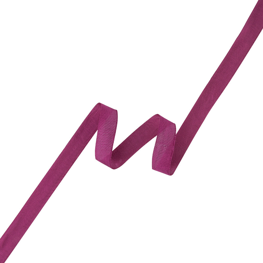 Magenta Woven Edge Rayon Seam Binding - 0.6