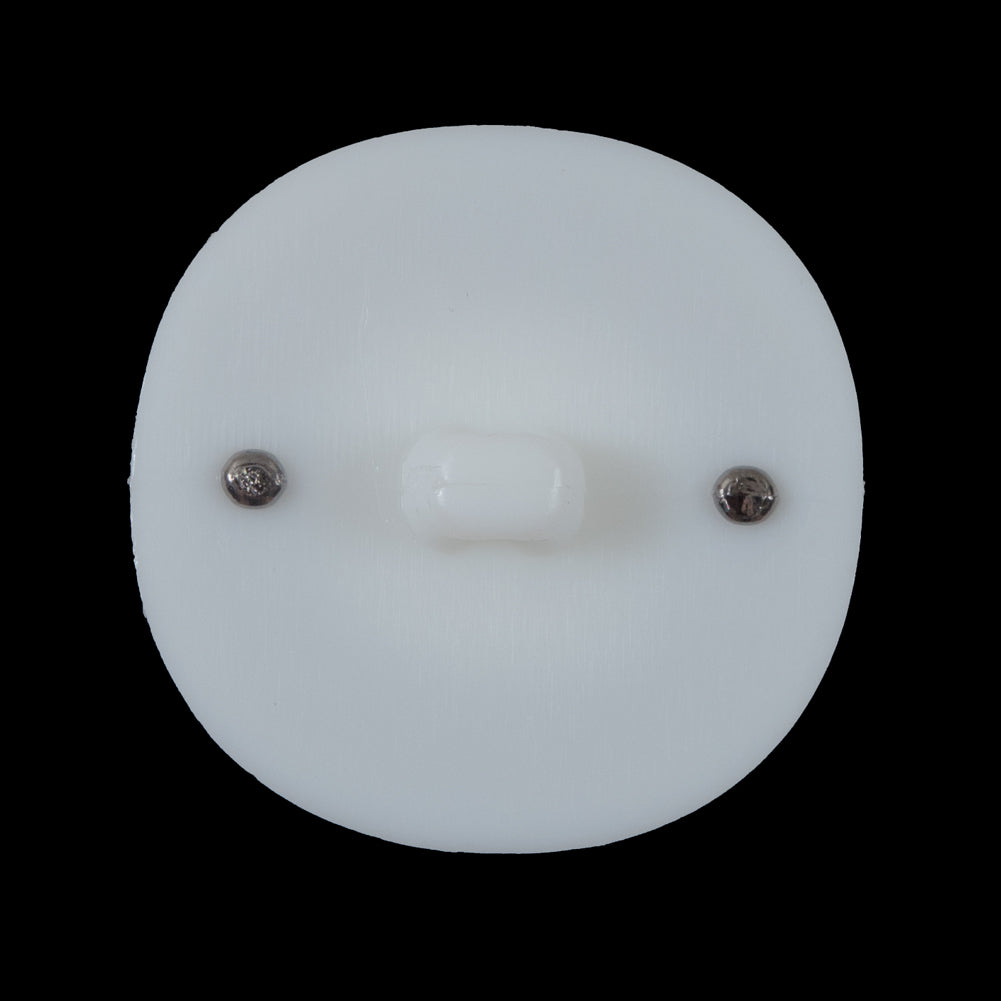 White and Gunmetal 2-Piece Plastic Button - 48L/30.5mm - Joann Fabrics