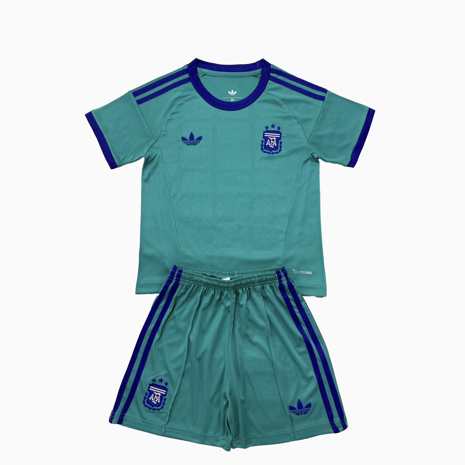Argentina 2026 Green Goalkeeper Jersey Kids Kit - UnitedFutballJersey