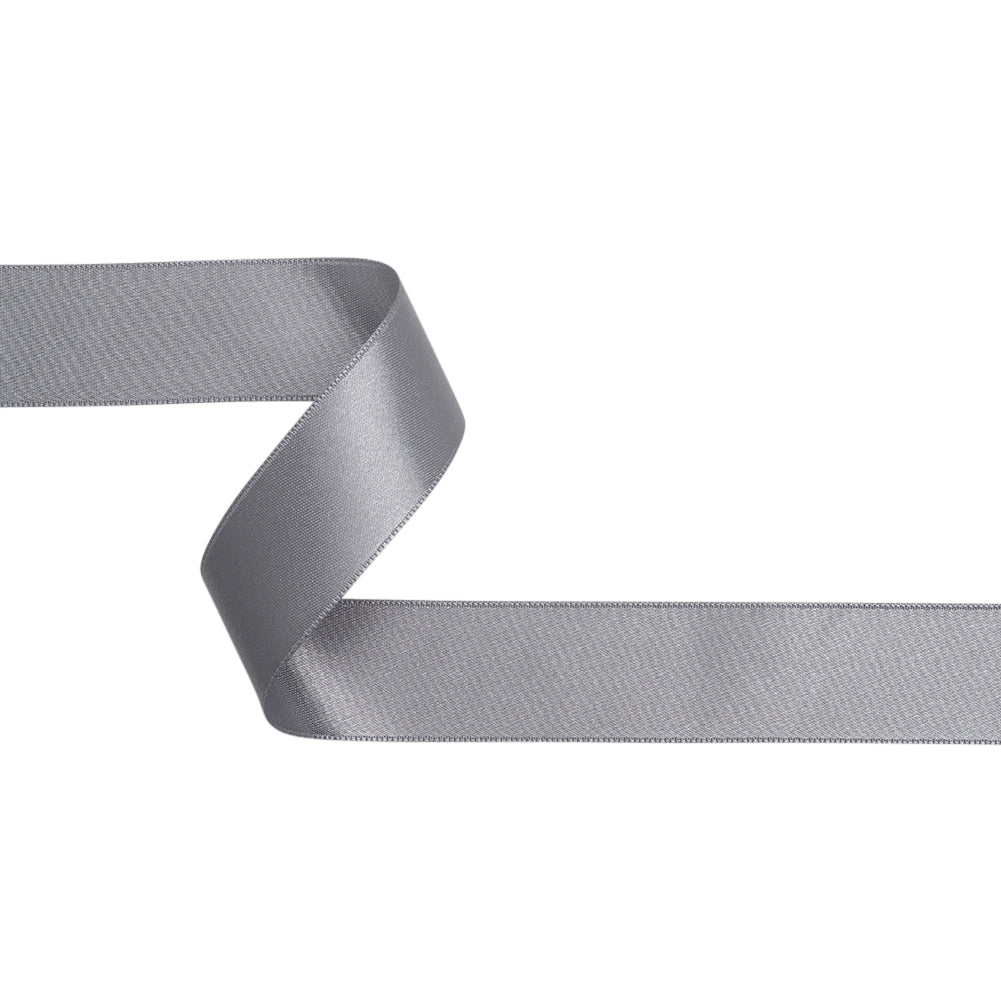 Light Gray Double Face French Satin Ribbon - 1
