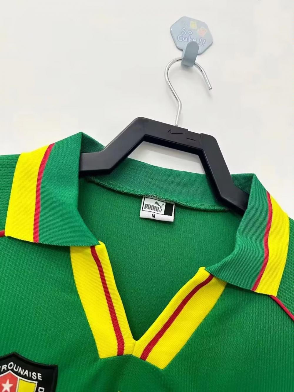 1998-1999 Retro Cameroon Home Football Shirt 1:1 Thai Quality