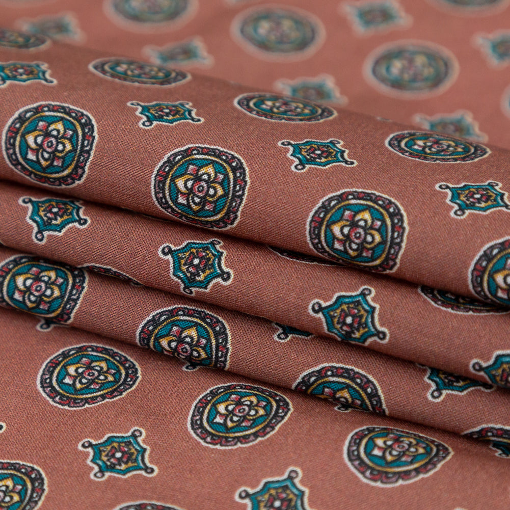Cotton Voile - Rose Taupe Medallions - Peaceful Ease Print - Mood Exclusive Kenko Collection - Joann Fabrics