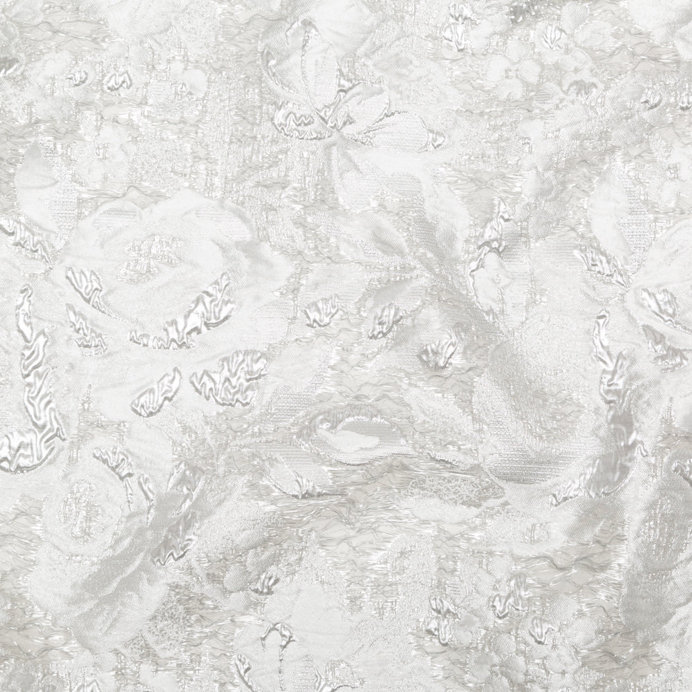 Metallic Silver and Drizzle Rosy Luxury Brocade - Joann Fabrics
