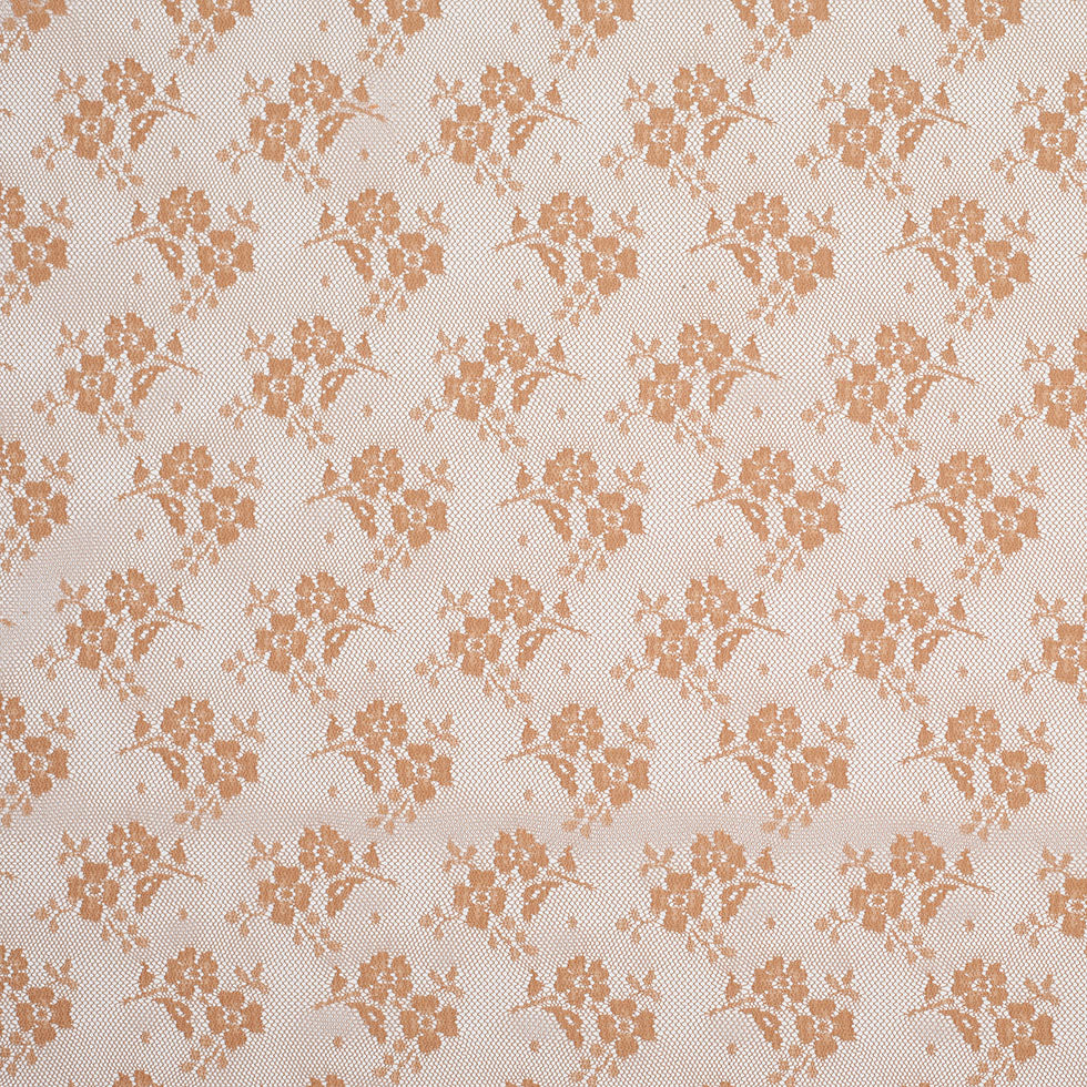 Butter Rum Polyester Floral Lace - Joann Fabrics