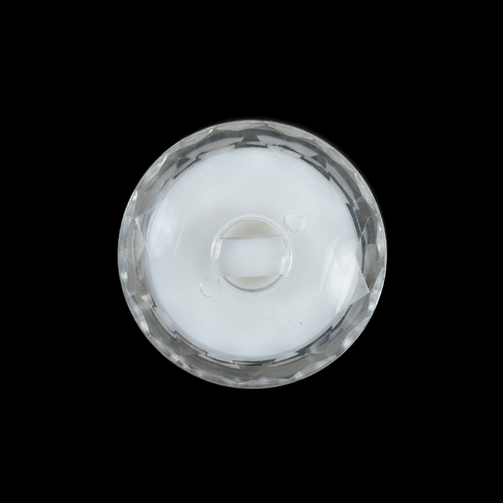 White and Clear Plastic Shank-Back Button - 36L/23mm - Joann Fabrics