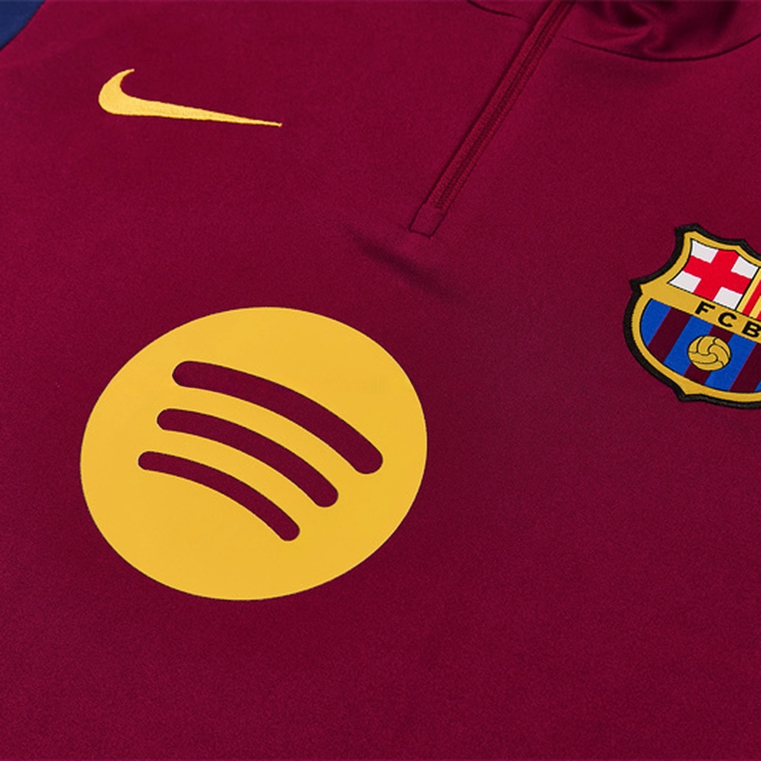 Barcelona 26-27 Long Sleeve Training Set - Red Top & Deep Blue Pants - UnitedFutballJersey