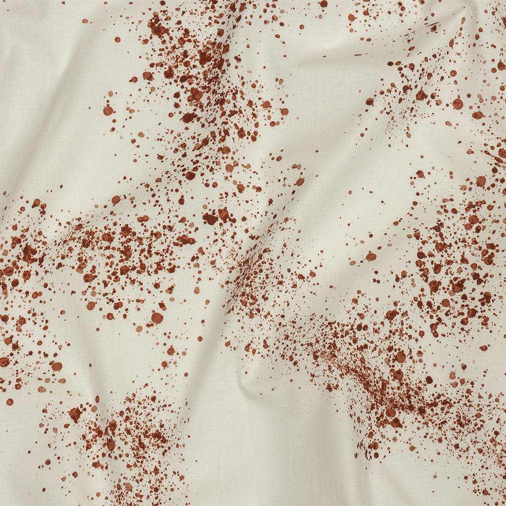Stretch Cotton Poplin - Blood Splatters - Rue Morgue Print - Mood Exclusive Nevermore Collection - Joann Fabrics