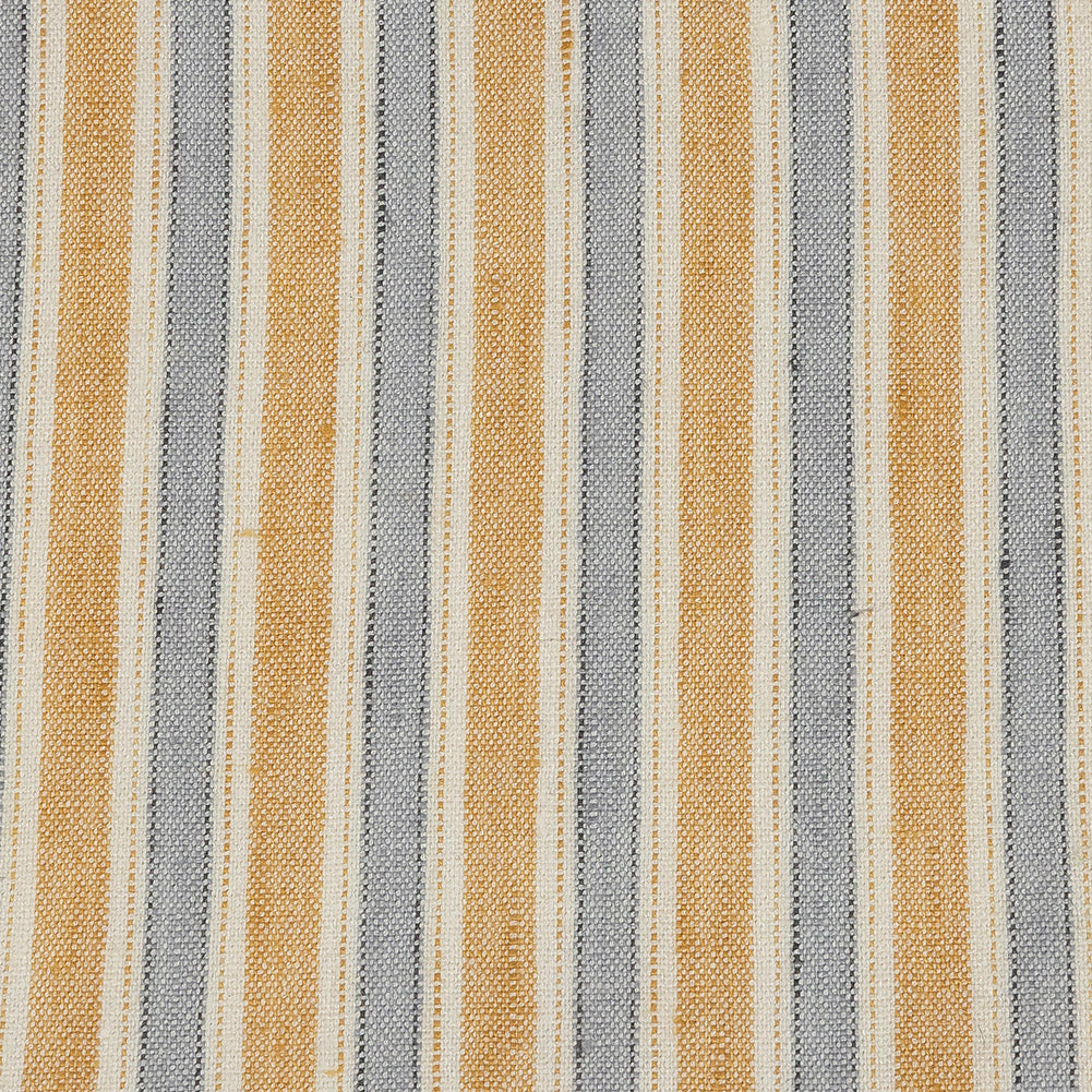 Gamboge and Icelandic Blue Ticking Striped Stretch Linen and Rayon Woven - Joann Fabrics
