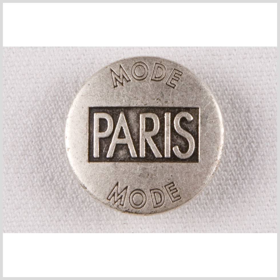 Silver Paris Mode Engraved Metal Shank-Back Coat Button - 36L/23mm - Joann Fabrics