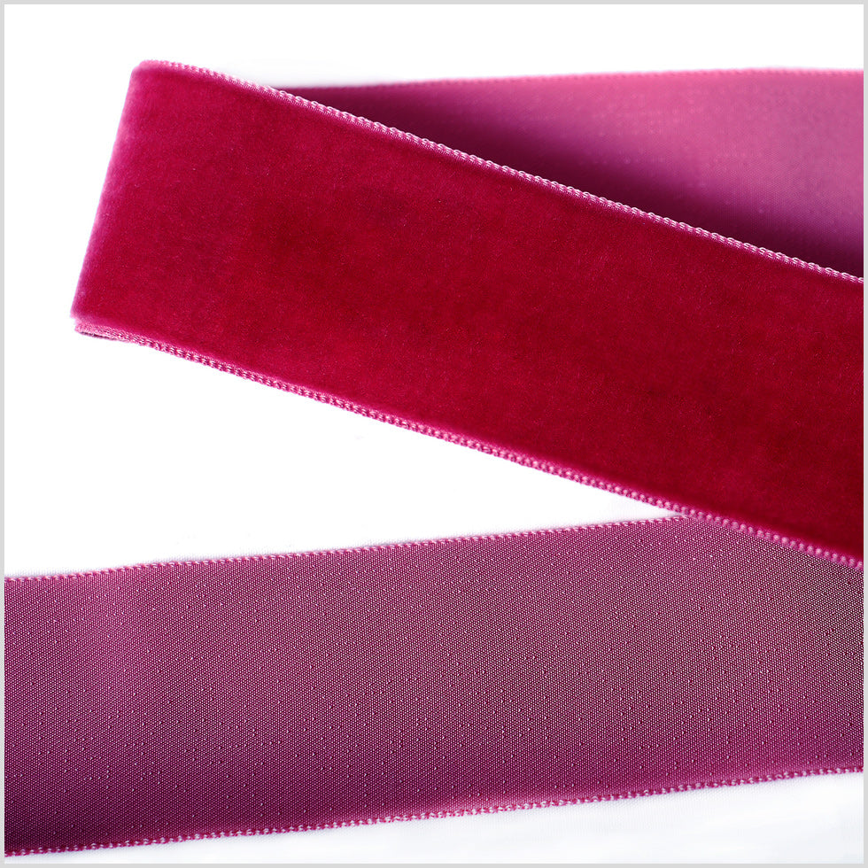 Single Faced Velvet Ribbon Made in Italy - 1.5