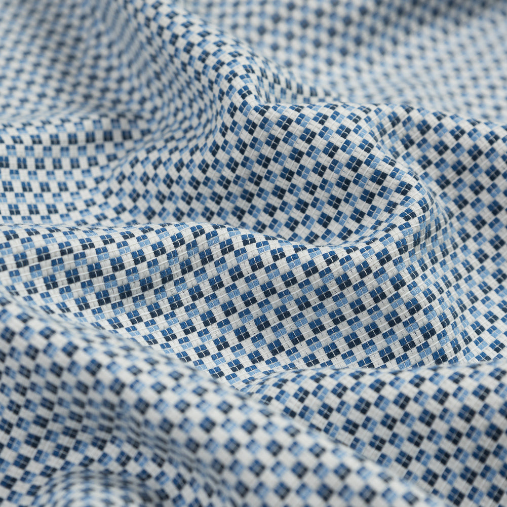 Blue and White Checkered Cotton Woven - Joann Fabrics