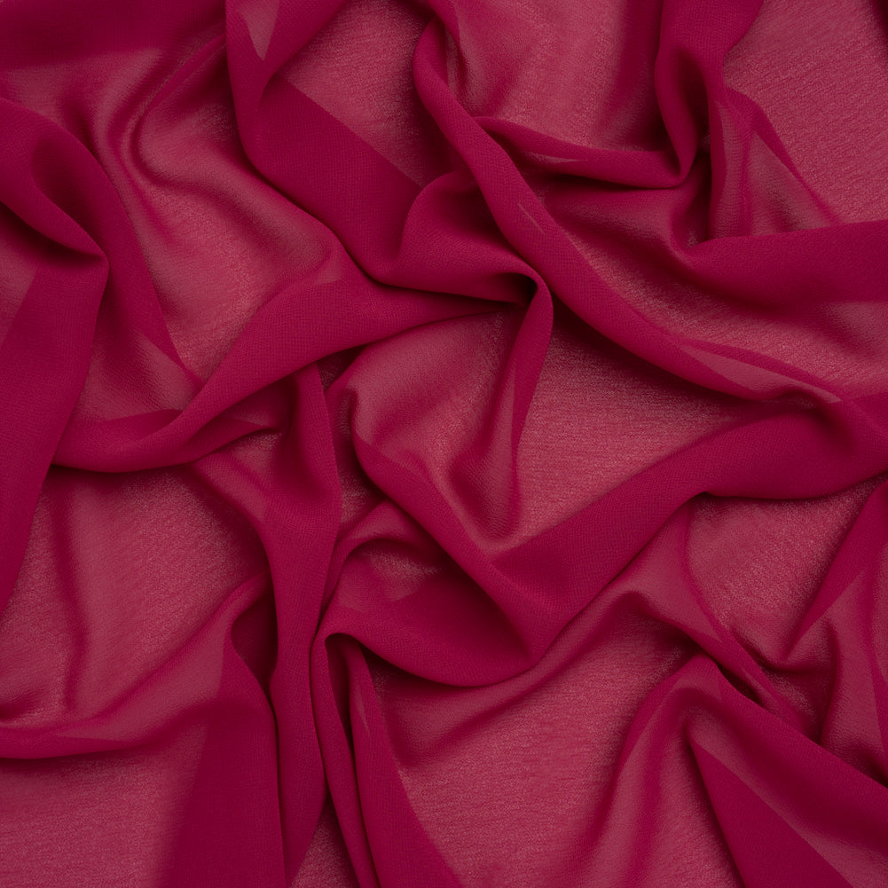 Polyester Chiffon - Magenta - Designer Deadstock - Joann Fabrics