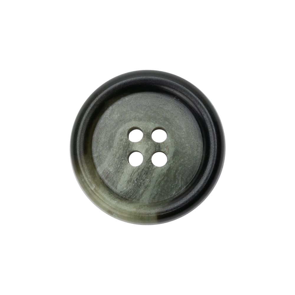 Olive Gray Swirls Rolled Rim 4-Hole Plastic Button - 38L/24mm - Joann Fabrics