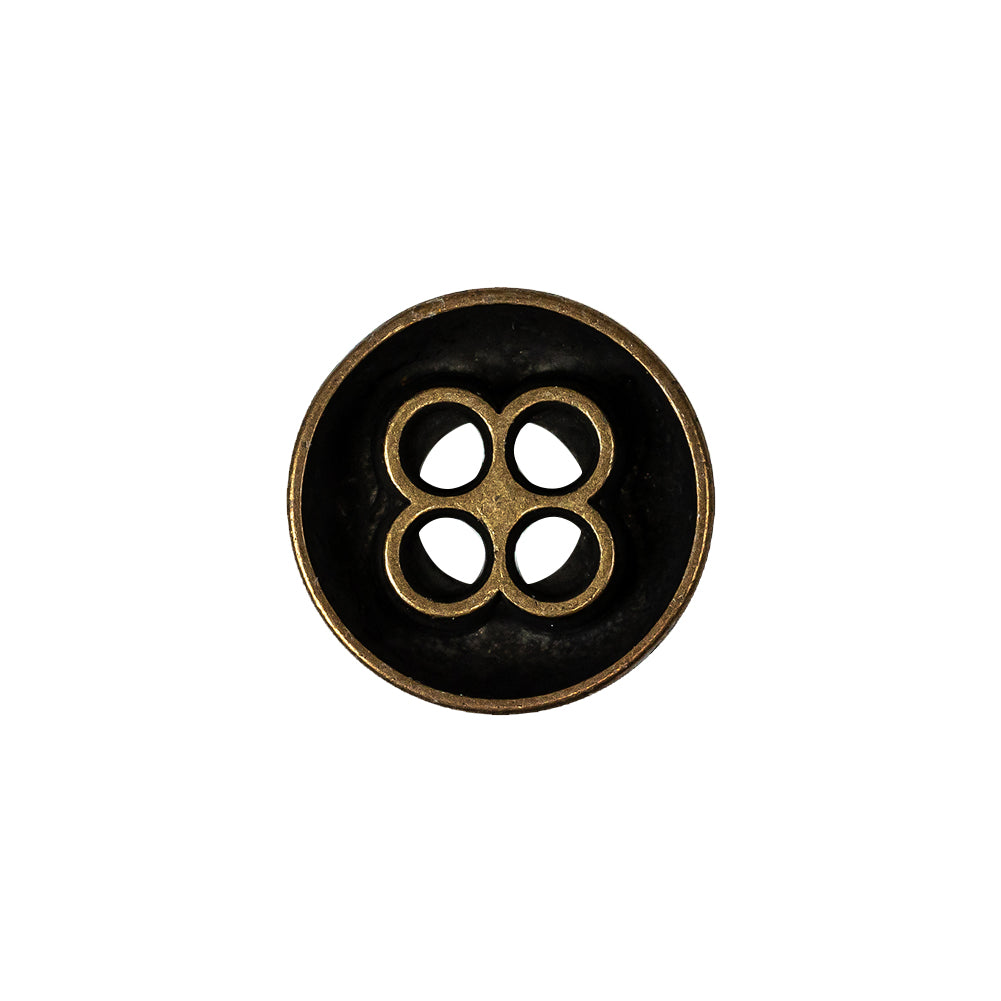 Italian Bronze 4-Hole Deepwell Metal Button - 28L/18mm - Joann Fabrics