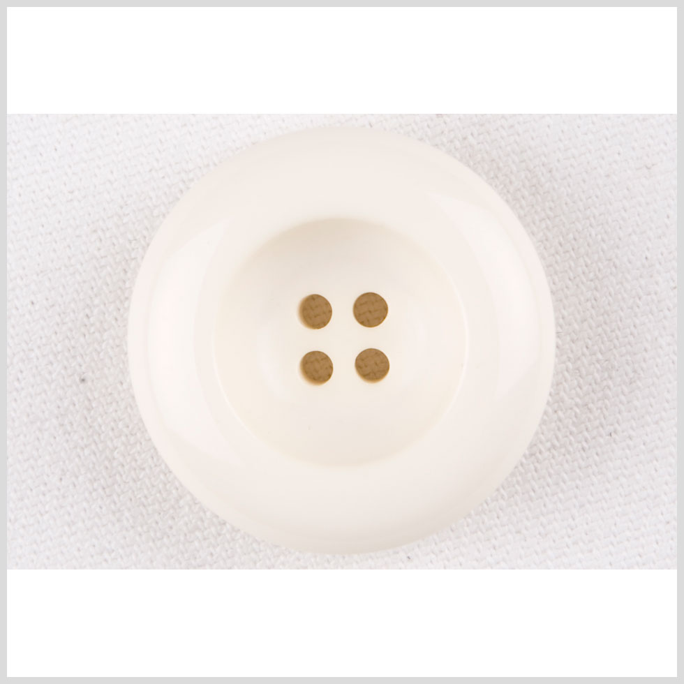 Plastic 4-Hole Button - 28L/18mm - Ivory Inkwell - Joann Fabrics