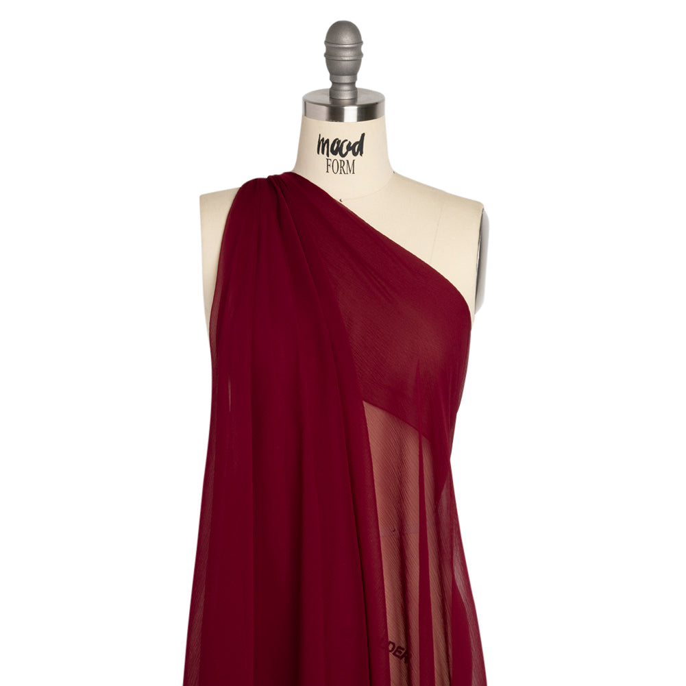 Crinkled Silk Chiffon - Wine - Premium Collection - Joann Fabrics