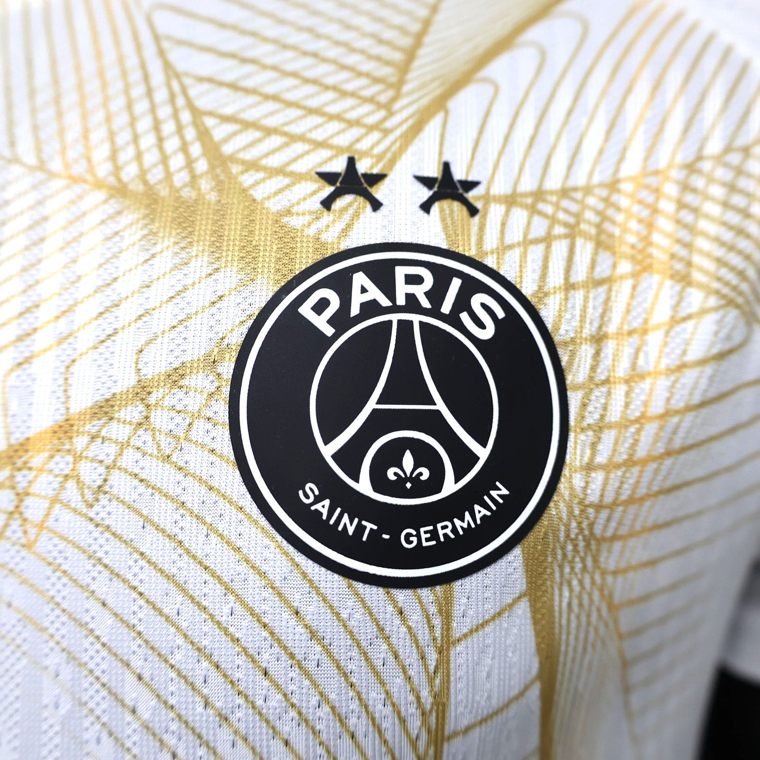 Paris Saint-Germain PSG 26-27 White Gold Pre-Match Training Jersey - Player Version - UnitedFutballJersey