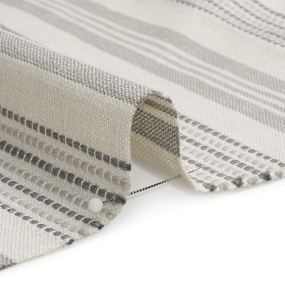 Cotton and Polyester Woven - Stone Tactile Stripes - British Imported - Joann Fabrics