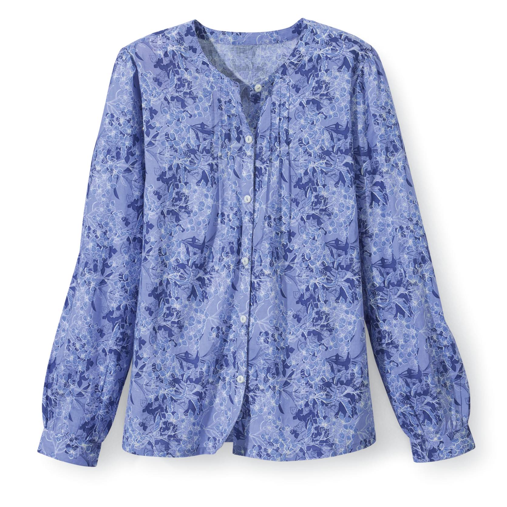 Floral Pleat Detail Shirt - Northstyle Catalog