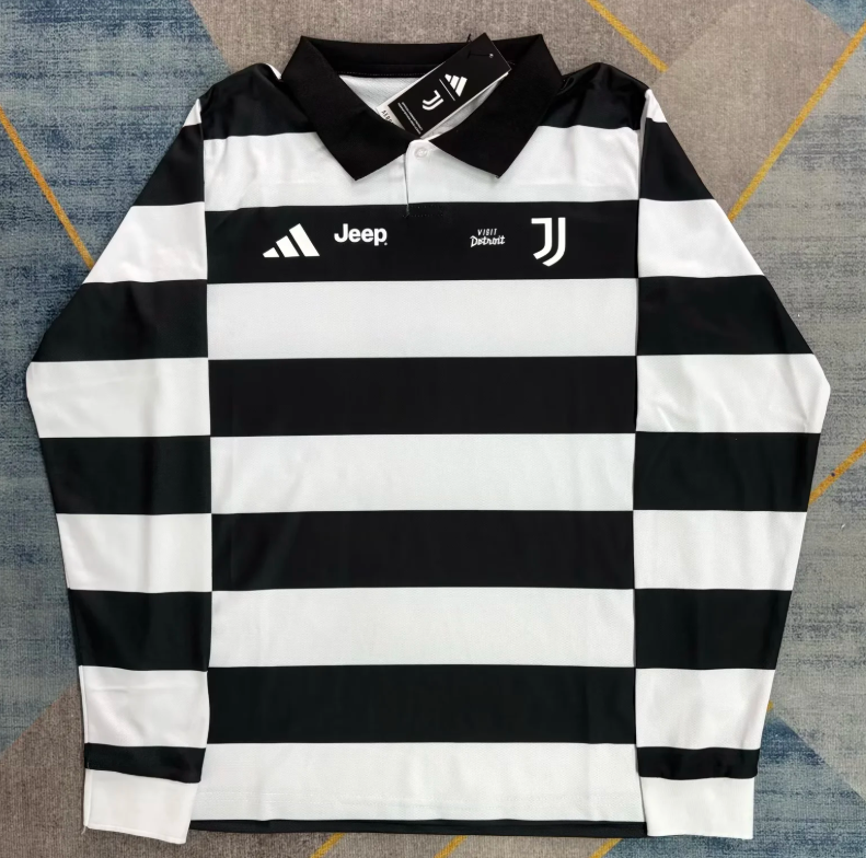 2025/2026 Long Sleeve Juventus Fourth Away （Advertisement Version）Football Jersey 1:1 Thai quality