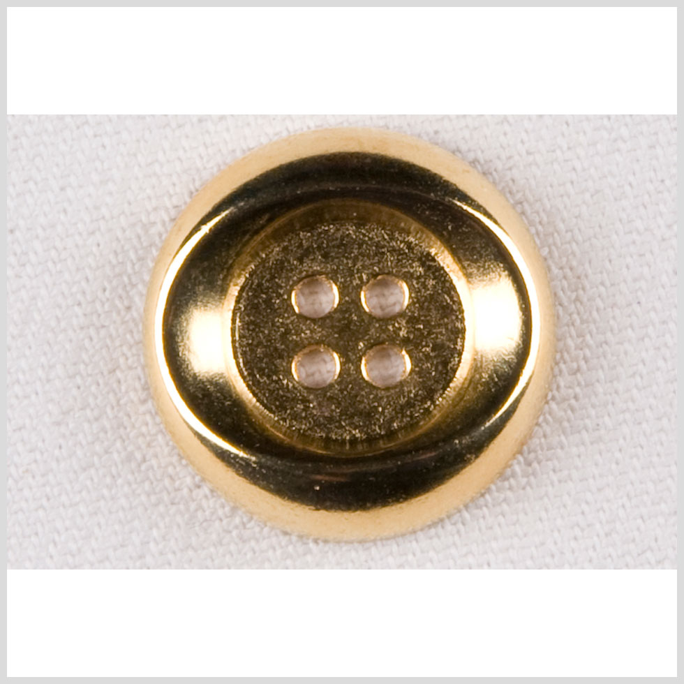 Metal 4-Hole Button - 36L/23mm - Gold Oval Impression - Joann Fabrics