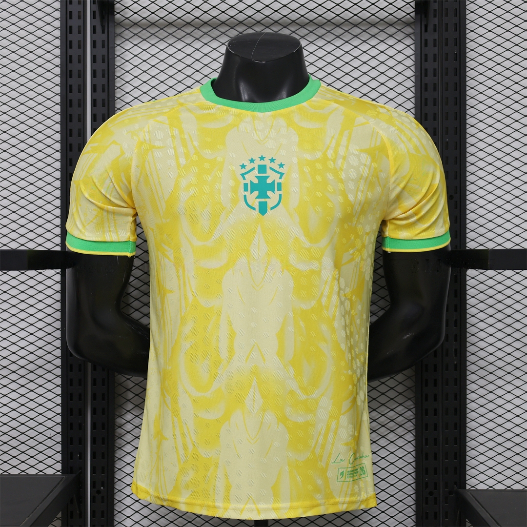 Brazil 2026 Light Yellow Special Jersey - Player Version - UnitedFutballJersey