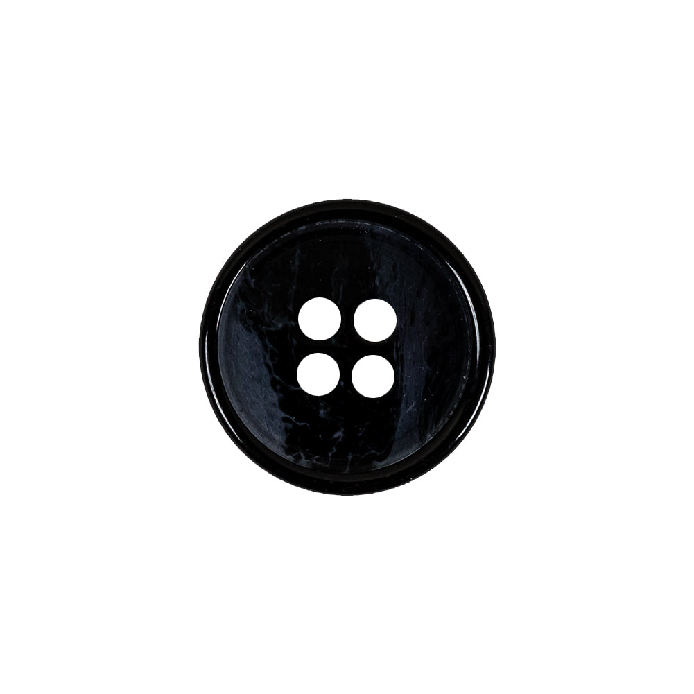 Italian Navy Abstract 4-Hole Plastic Button - 28L/18mm - Joann Fabrics