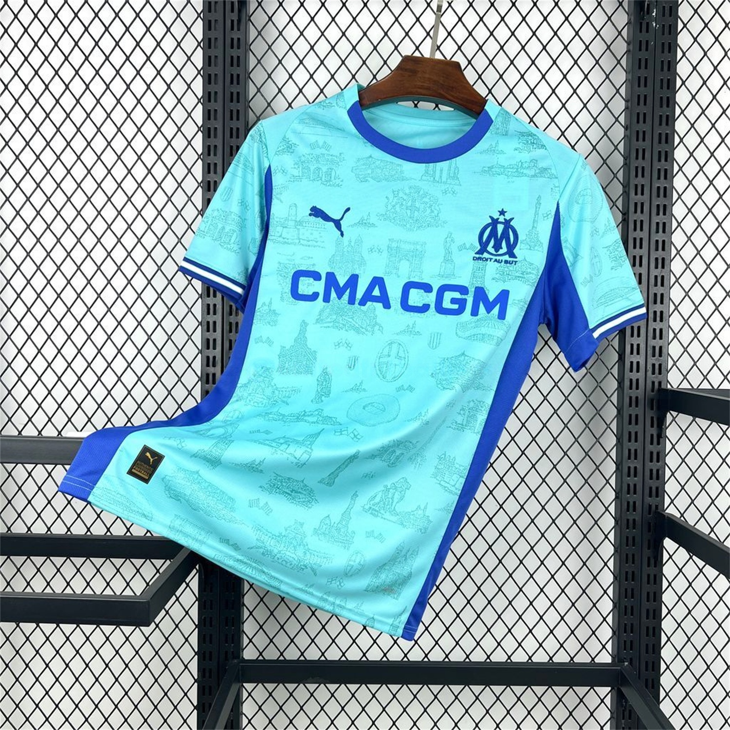 Marseille 25-26 Blue Goalkeeper Jersey - Fans Version - UnitedFutballJersey
