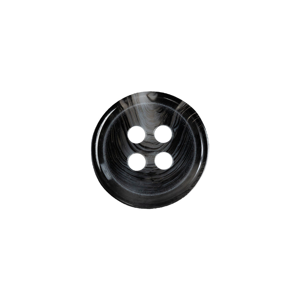 Inkblot, Silver Cloud and Translucent 4-Hole Tire Rimmed Plastic Button - 24L/15mm - Joann Fabrics