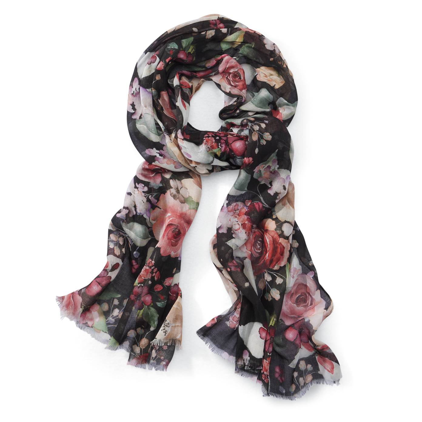 Rose Garden Scarf in Soft, Lightweight Modal - Northstyle Catalog