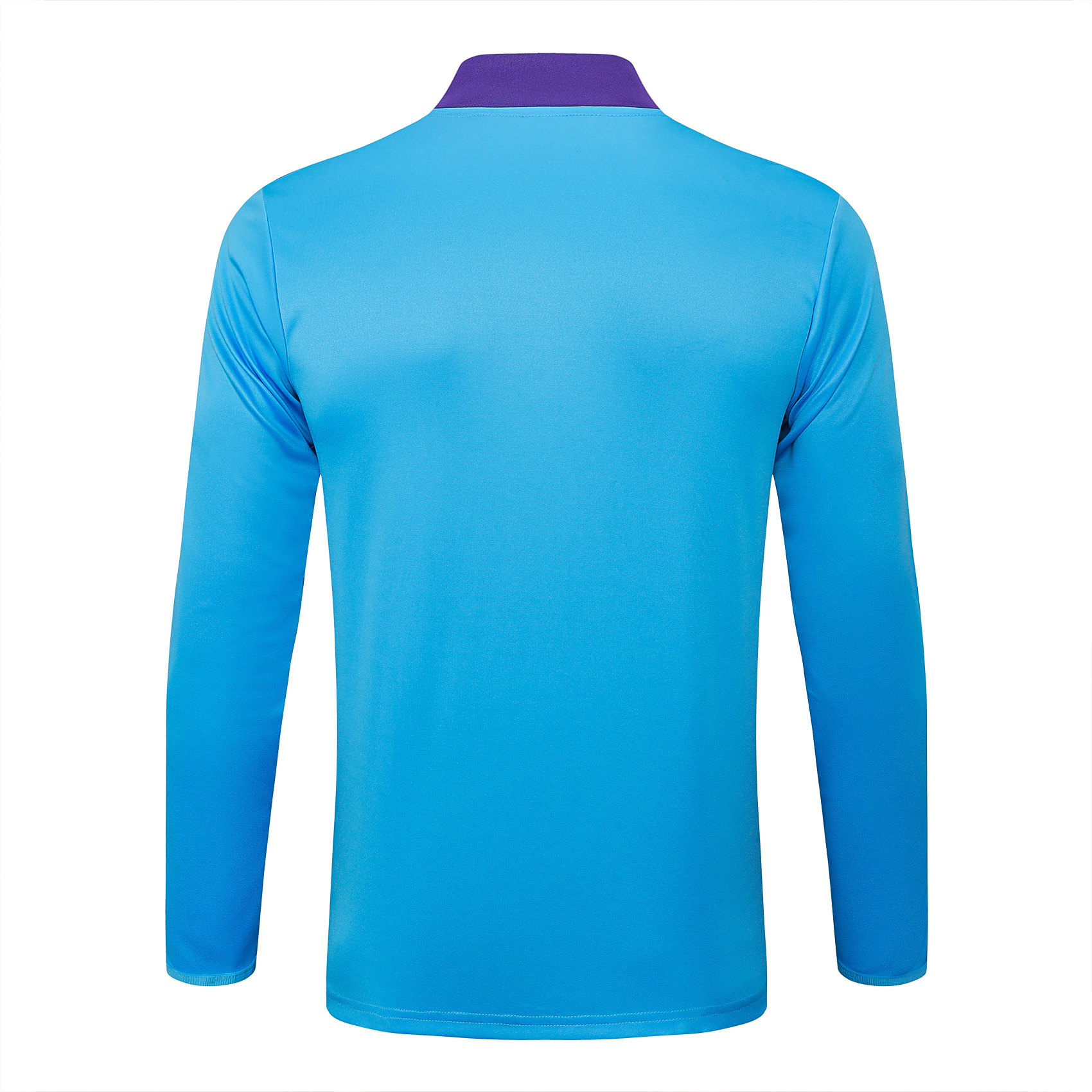 2025/2026 Real Madrid Light blue retro version Half-Pull Training Suit Football Shirt 1:1 Thai Quality Set