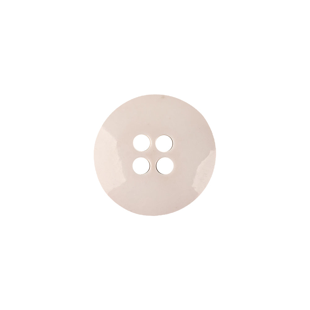 Italian Semi-Shiny Bone 4-Hole Plastic Button - 24L/15mm - Joann Fabrics