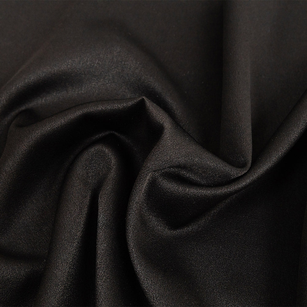 Lux Polyester Crepe Back Satin - Black - Isla Collection - Joann Fabrics