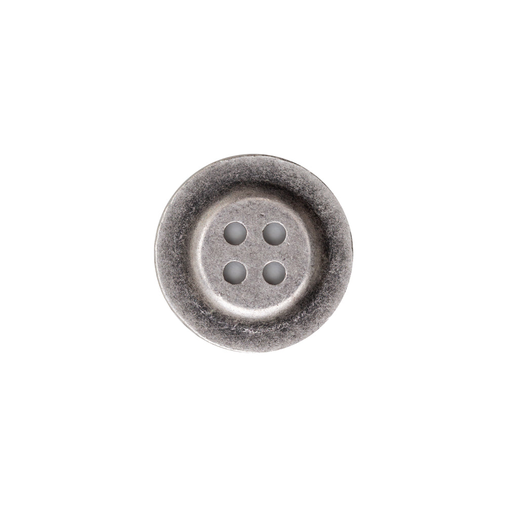 Italian Antique Silver Ornate Metal Zamac Button - 24L/15MM - Joann Fabrics