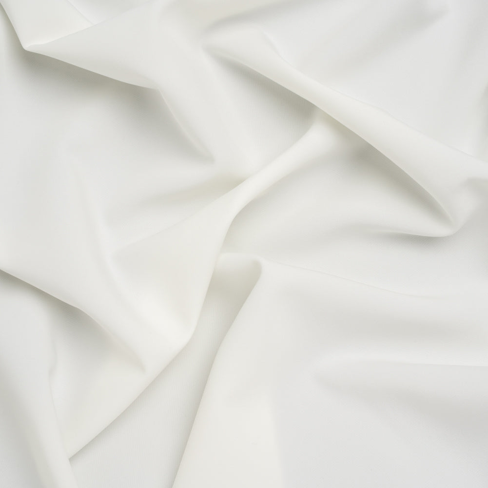 Stretch Polyester Twill - Ivory - Designer Deadstock - Joann Fabrics