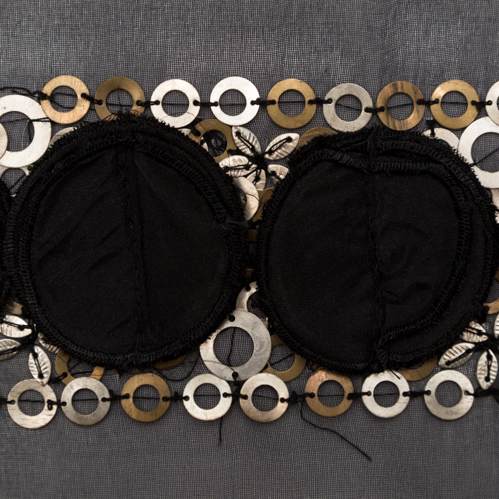 Black Organza with Metal Sequi - Joann Fabrics
