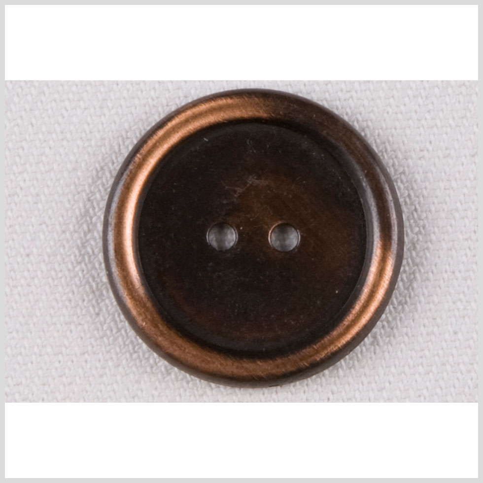 Metal 2-Hole Button - 32L/20mm - Copper Rolled Rim - Joann Fabrics