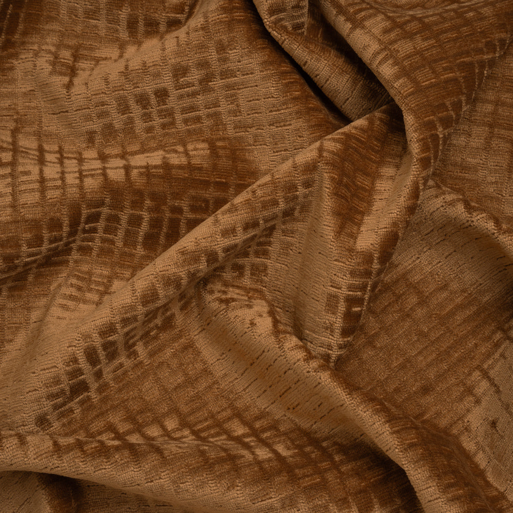 Polyester Upholstery Chenille - Ginger Grid Texture - Carolina Collection - Joann Fabrics