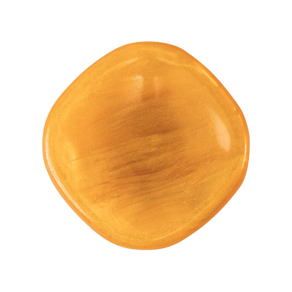 Golden Orange Iridescent Tunnel-Shank Back Button with Needle Channel - 44L/28mm - Joann Fabrics
