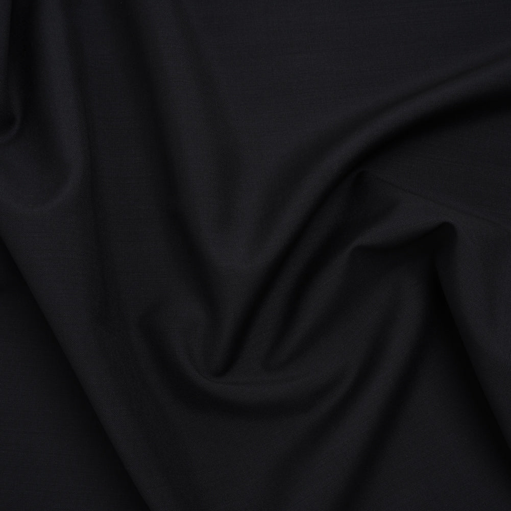 Summer Weight Wool Suiting by Alexander McQueen - Midnight Blue - Designer Deadstock - Joann Fabrics